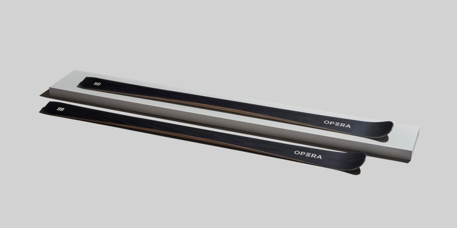 sci da pista in legno nero | art72 | OperaSkis