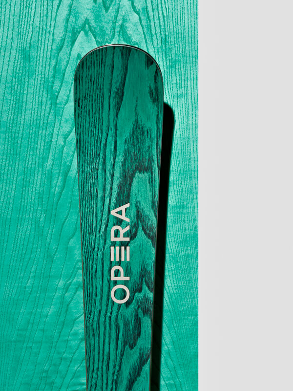 Operaskis natural wood finish | green wood