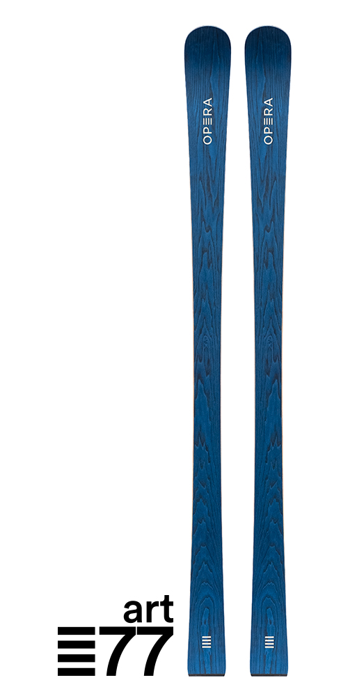 All-round skis in blue wood | art 77 | Operaskis