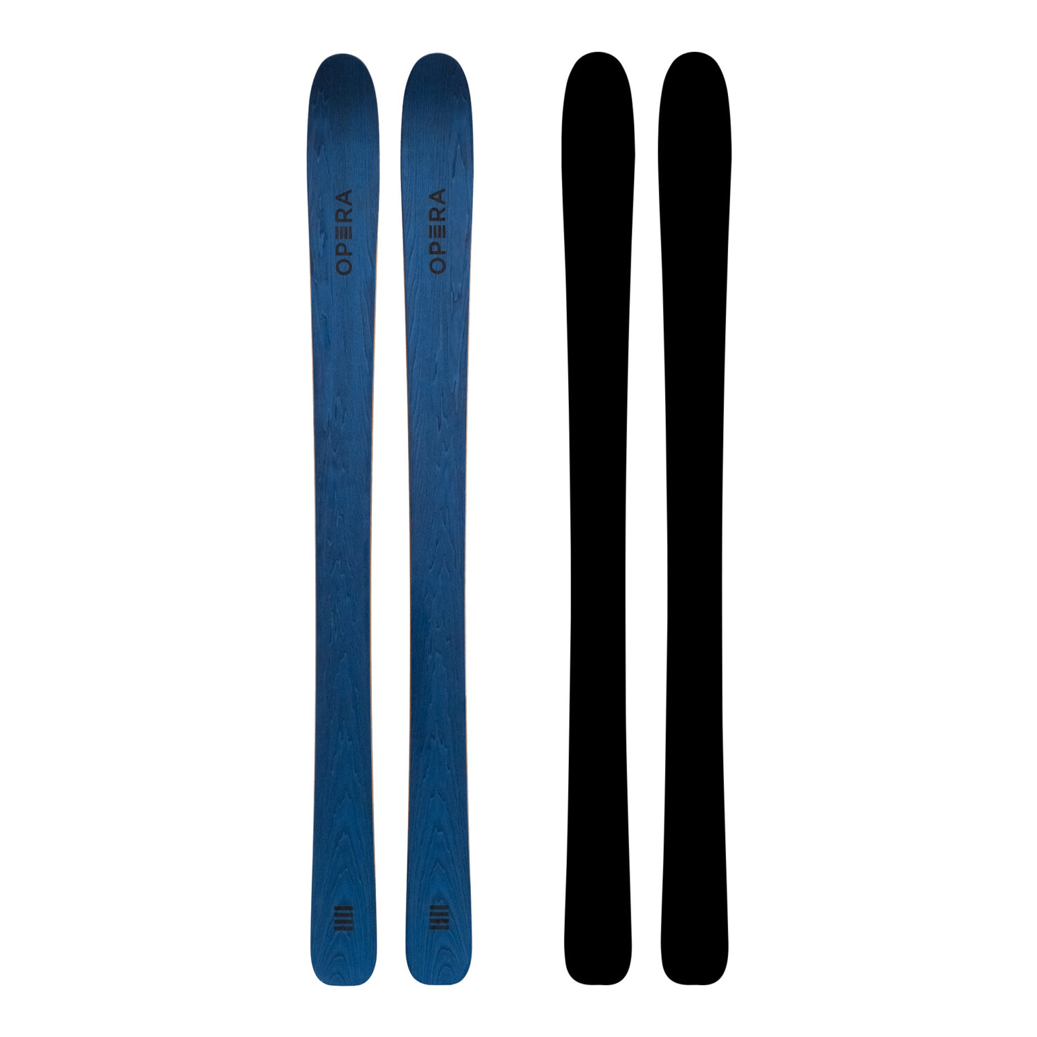 Racy Freeride ski in blue wood | Art 106 | OPERA Skis