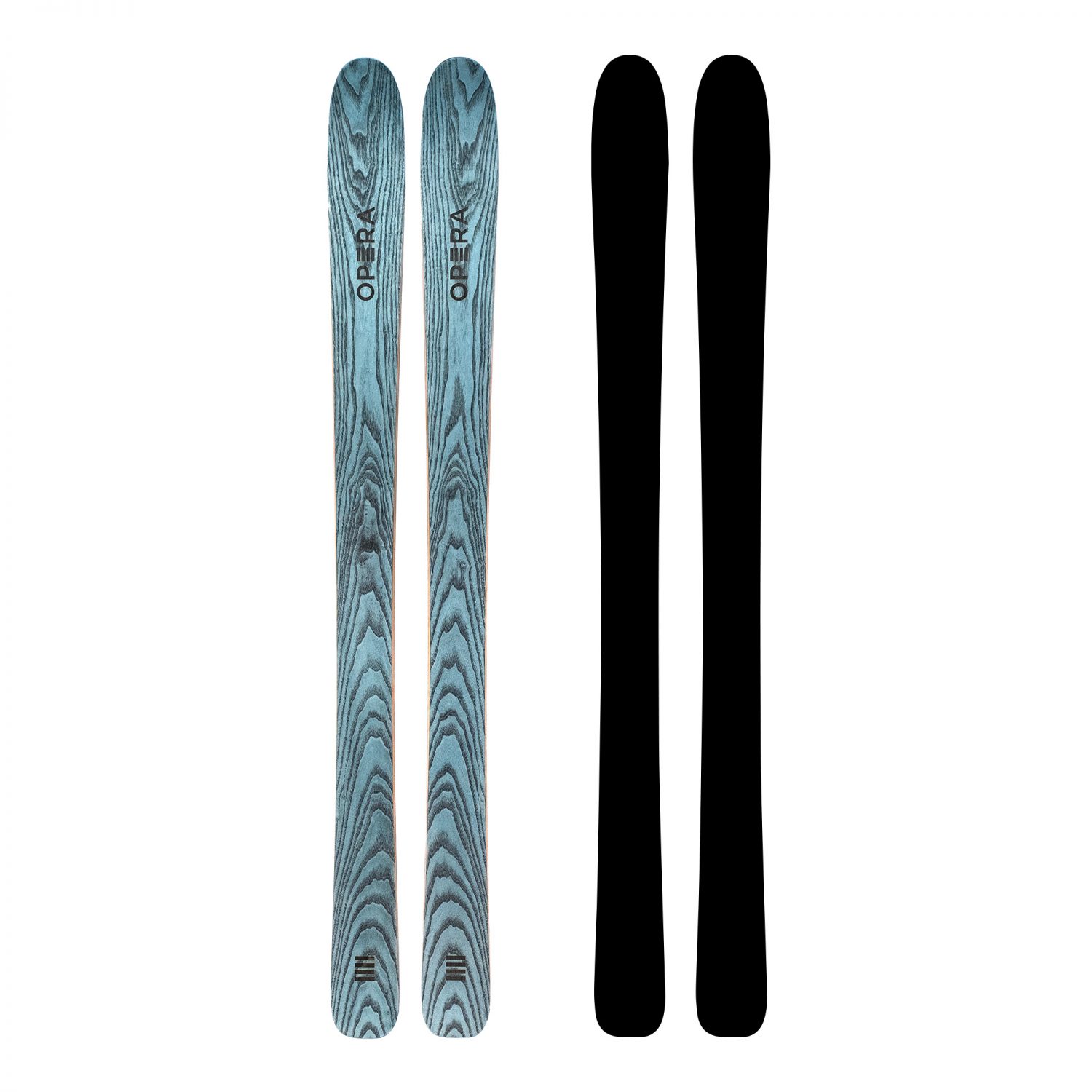 Racy Freeride ski in powder blue wood | Art 106 | OPERA Skis