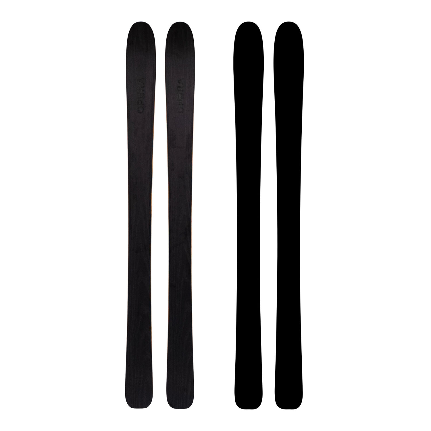 Racy Freeride ski in black wood | Art 106 | OPERA Skis
