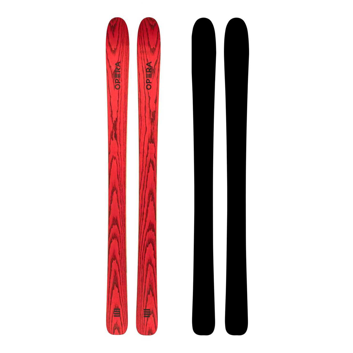 Racy Freeride ski in red wood | Art 106 | OPERA Skis