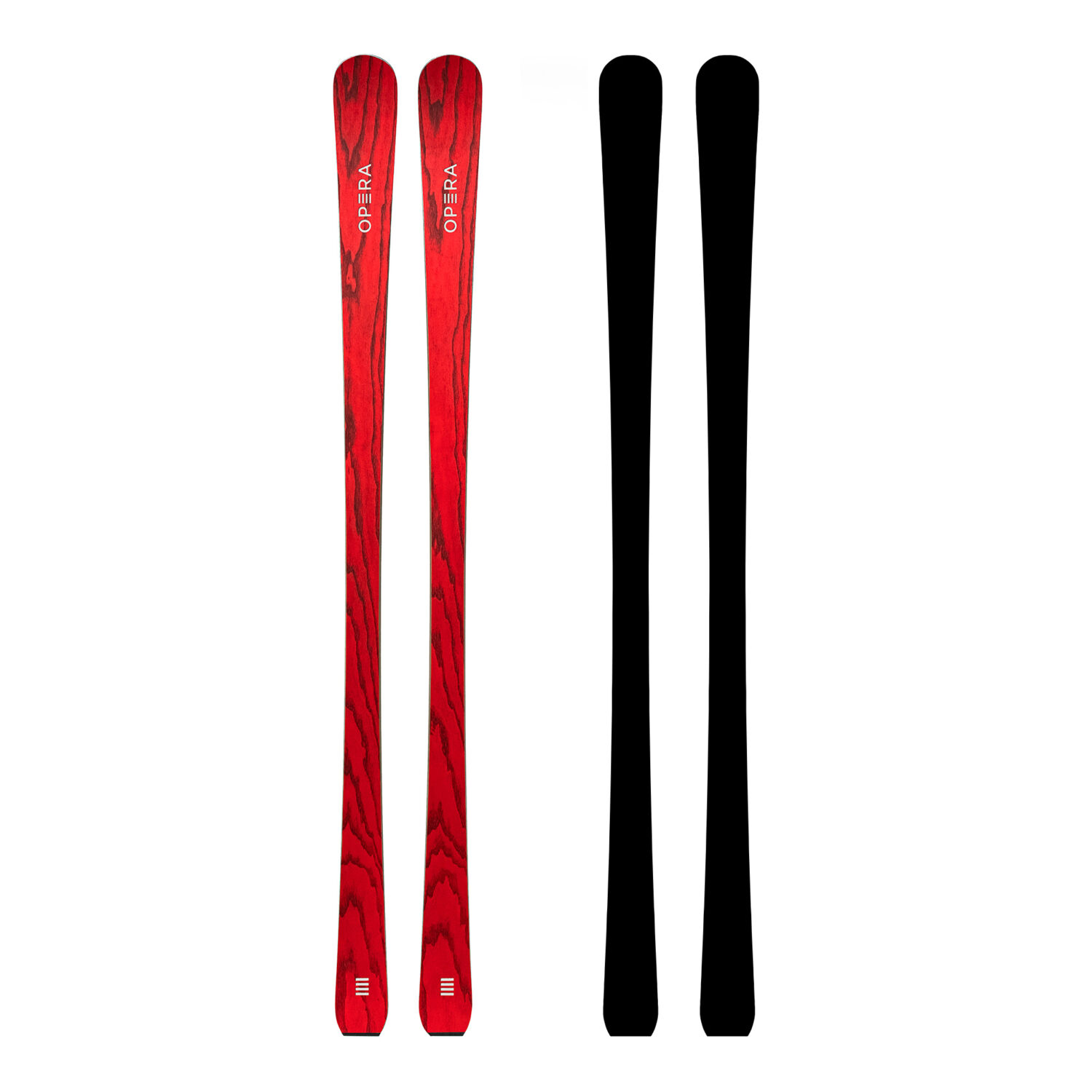 sci da pista in legno rosso | art65 | OperaSkis
