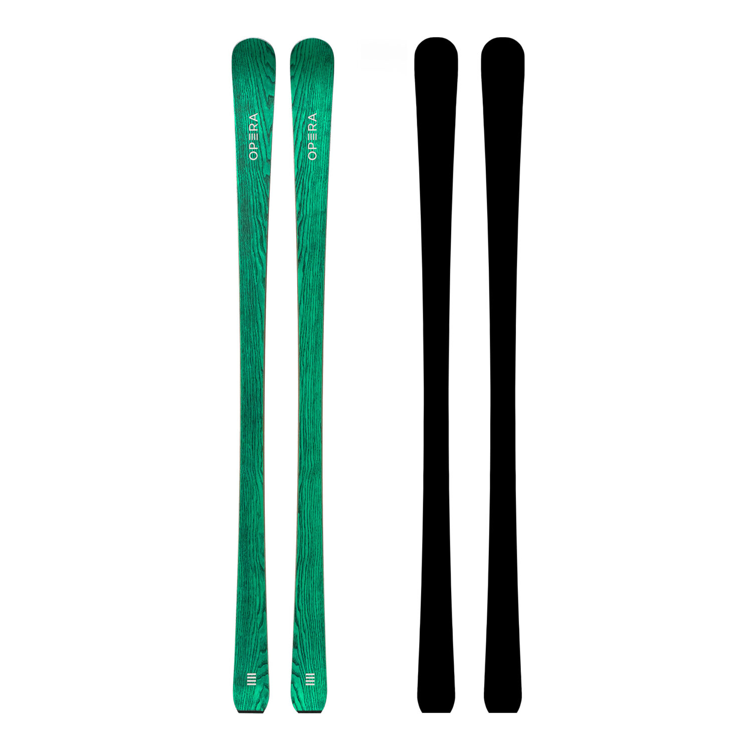 sci da pista in legno verde | art65evo | OperaSkis