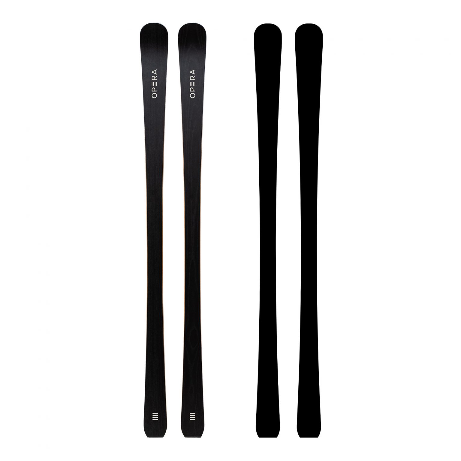 sci da pista in legno nero | art72 | OperaSkis