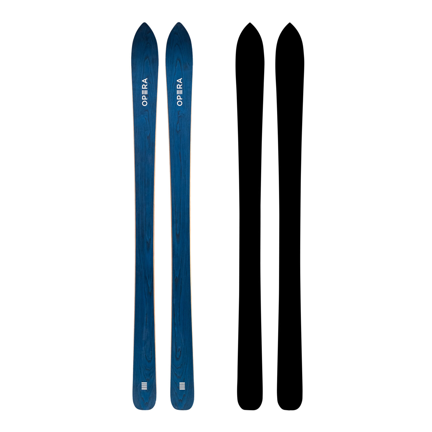 Sci vintage in legno blu | Art 89 | OPERA Skis