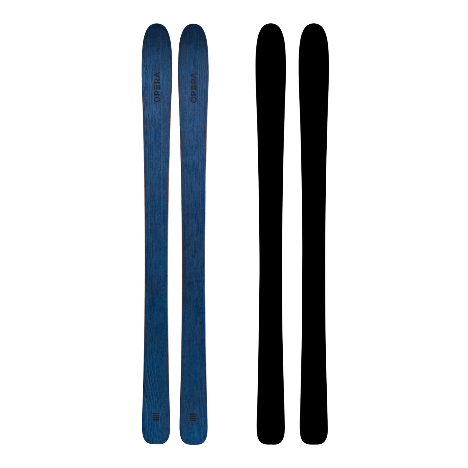 All mountain freeride ski in blue wood | Art96 | OperaSkis